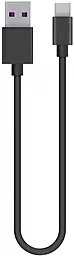 Кабель ColorWay USB-A - Type-C 12w 2.4a 0.3м cable Black