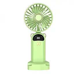 Портативный вентилятор NICHOSI Y-05 1200mAh Green - фото Портативный вентилятор NICHOSI Y-05 1200mAh Green