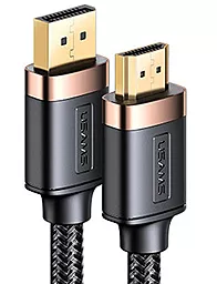 Видеокабель Usams SJ530 U74 DisplayPort - HDMI v2.0 4k 30hz 2m black (US-SJ530)