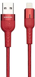 USB Кабель Borofone BU17 Starlight Lightning Red
