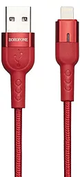 Кабель Borofone BU17 Starlight USB-A - Lightning 12w 2.4a 1.2м cable Red