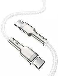 Кабель Baseus Cafule USB Type-C - Type-C 100w 5a 2м PD cable White (CATJK-D02) - мініатюра 3 Кабель Baseus Cafule USB Type-C - Type-C 100w 5a 2м PD cable White (CATJK-D02) - мініатюра 3