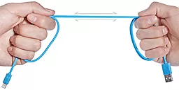Baseus Yashine USB-A - Lightning 12w 2.4a 1м cable Sky Blue (CALUN-03) - миниатюра 2