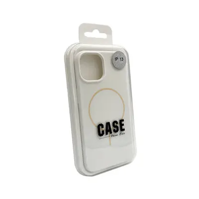 Чехол Silicone Case Full Fine Ring MagSafe для Apple iPhone 15  White - фото 3