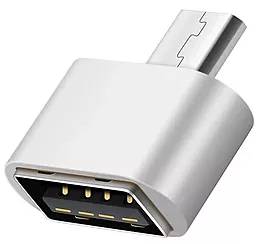 OTG-переходник Earldom ET-OT40 micro USB to USB Silver - фото OTG-переходник Earldom ET-OT40 micro USB to USB Silver