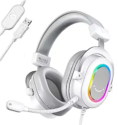 Навушники Fifine H6 RGB White (H6W) - фото Навушники Fifine H6 RGB White (H6W)