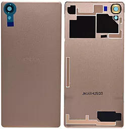 Задня кришка корпусу Sony Xperia X F5121 / Xperia X Dual F5122 зі склом камери Rose Gold