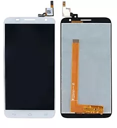 Дисплей Alcatel One Touch Idol 2S 6050 (6050Y, 6050D) с тачскрином, White - фото Дисплей Alcatel One Touch Idol 2S 6050 (6050Y, 6050D) с тачскрином, White