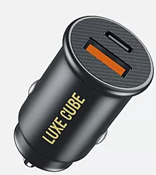 Автомобильное зарядное устройство с быстрой зарядкой Luxe Cube 20w USB-C/USB-A ports car charger black - фото Автомобильное зарядное устройство с быстрой зарядкой Luxe Cube 20w USB-C/USB-A ports car charger black