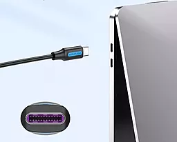 Кабель Vention USB Type-C - Type-C 100w 5a 1.5м PD cable Black (COTBG) - миниатюра 6