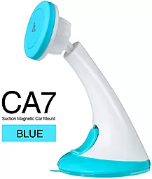 Тримач магнітний Hoco CA7 Magnet White / Blue - фото Тримач магнітний Hoco CA7 Magnet White / Blue