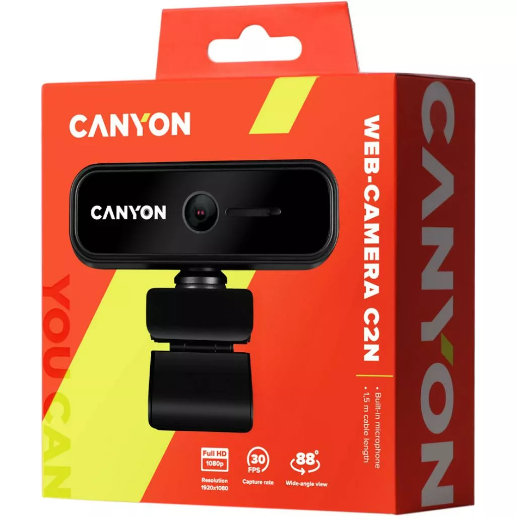 ВЕБ-камера Canyon CNE-HWC2N Black - фото 4