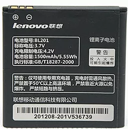Акумулятор Lenovo A60+ IdeaPhone / BL201 (1500 mAh) 12 міс. гарантії
