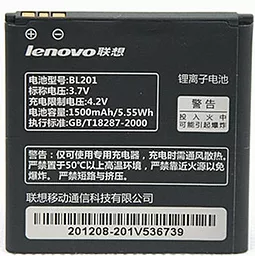Акумулятор для Lenovo A60+ IdeaPhone / BL201 (1500 mAh) 12 міс. гарантії
