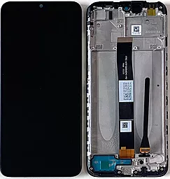 Дисплей Xiaomi Redmi 10A с тачскрином и рамкой, оригинал, Black - фото Дисплей Xiaomi Redmi 10A с тачскрином и рамкой, оригинал, Black