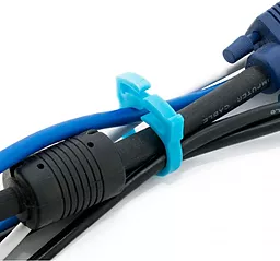 Організатор для кабелів ExtraDigital Cable Clips CC-901 Blue (KBC1706) - мініатюра 3