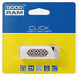 Флешка GooDRam CL!CK 32 GB (PD32GH2GRCLWR9L) White - фото Флешка GooDRam CL!CK 32 GB (PD32GH2GRCLWR9L) White