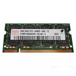 Оперативна пам'ять для ноутбука Hynix SoDIMM DDR2 2GB 800 MHz (HYMP125S64CP8-S6 AB-C / HYMP125S64CR8)
