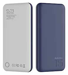 Повербанк Puridea S3 15000mAh Blue/White - фото Повербанк Puridea S3 15000mAh Blue/White
