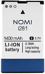 Аккумулятор Nomi i281 / NB-281 (1400 mAh) 12 мес. гарантии