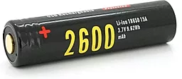 Аккумулятор Soshine 18650 2600mAh 3.6V 2.5A Li-ion microUSB (18650USB / 2600)
