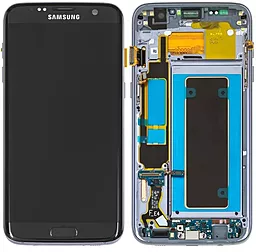 Дисплей Samsung Galaxy S7 Edge G935 з тачскріном і рамкою, original PRC, Black