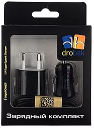 зарядное устройство Drobak СЗУ + АЗУ + micro USB кабель (905304) - миниатюра 3