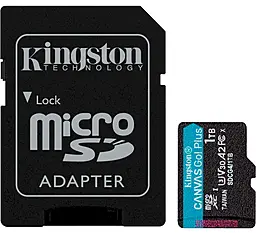 Карта памяти Kingston microSDXC Canvas Go! Plus 1TB UHS-I U3 V30 A2 Class 10 + SD-adapter (SDCG4/1TB) - фото Карта памяти Kingston microSDXC Canvas Go! Plus 1TB UHS-I U3 V30 A2 Class 10 + SD-adapter (SDCG4/1TB)