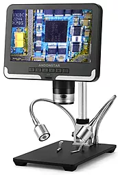Микроскоп Andonstar AD206, USB/с дисплеем, 2,0 Мп, верхняя подсветка, плавная регулировка кратности, до 200X