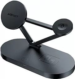 Беспроводная док-станция AceFast E9 3-in-1 45w desktop wireless charger black - фото Беспроводная док-станция AceFast E9 3-in-1 45w desktop wireless charger black