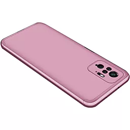 Чехол LikGus GKK 360 градусов (opp) для Xiaomi Redmi Note 10 Pro, Note 10 Pro Max Розовый / Rose Gold