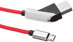 Кабель USB XO NB15 2.4A micro USB Cable Red