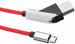 Кабель XO NB15 USB-A - micro USB 12w 2.4a 1м cable Red - фото Кабель XO NB15 USB-A - micro USB 12w 2.4a 1м cable Red