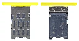 Держатель (лоток) Сим карты Nokia Lumia 1520 Yellow