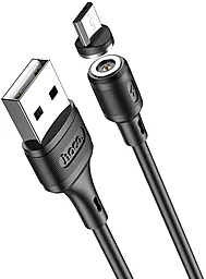 Кабель Hoco X52 Sereno USB-A - micro USB 12w 2.4a 1м cable Black - мініатюра 2 Кабель Hoco X52 Sereno USB-A - micro USB 12w 2.4a 1м cable Black - мініатюра 2