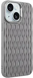 {"ru": "Чехол", "uk": "Чохол"} Case TPU Ribbio для Apple iPhone 15  Gray