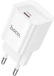 Мережевий зарядний пристрій Hoco C146A 20w PD USB-C ports fast charger white - фото Мережевий зарядний пристрій Hoco C146A 20w PD USB-C ports fast charger white