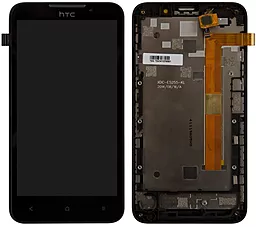 Дисплей HTC Desire 516 с тачскрином и рамкой, оригинал, Black