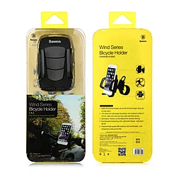 Держатель Baseus Wind Series Bicycle Holder Black - миниатюра 3 Держатель Baseus Wind Series Bicycle Holder Black - миниатюра 3