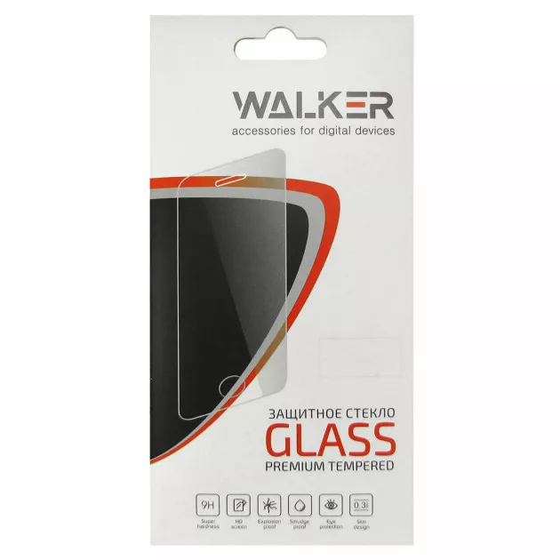 Защитное стекло Walker 2.5D Apple iPhone 5 Black (тех. пак.) - фото 1