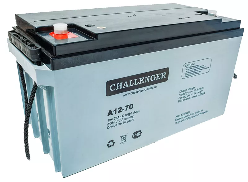 Акумуляторна батарея Challenger 12V 70Ah (А12-70) - фото 1