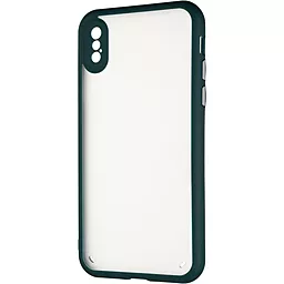Чехол Gelius Bumper Mat Case New для iPhone X, iPhone XS  Green - миниатюра 3
