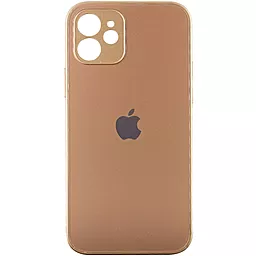 Чехол Epik TPU+Glass Matte Candy Full camera Apple iPhone 12 mini  Gold