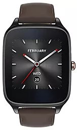 Смарт-часы Asus ZenWatch 2 WI501Q Stainless Steel Gunmetal/Brown Leather - миниатюра 2