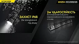 Ліхтарик акумуляторний Nitecore MH25 V2 (6-1014_v2) (1x18650, 1x21700, 2xCR123, 2xRCR123) - мініатюра 13 Ліхтарик акумуляторний Nitecore MH25 V2 (6-1014_v2) (1x18650, 1x21700, 2xCR123, 2xRCR123) - мініатюра 13