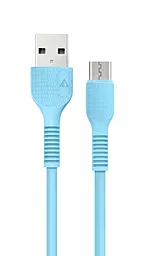 USB Кабель ACCLAB AL-CBCOLOR-M1BL micro USB Cable Blue