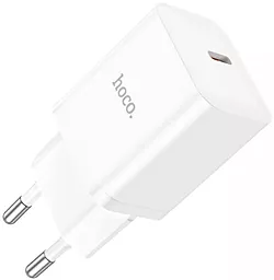 Сетевое зарядное устройство Hoco N27 20w PD USB-C fast charger white - фото Сетевое зарядное устройство Hoco N27 20w PD USB-C fast charger white