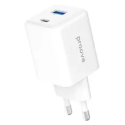 Сетевое зарядное устройство Proove Pocket 45w GaN PD USB-C/USB-A ports charger white (WCPG45110002) - фото Сетевое зарядное устройство Proove Pocket 45w GaN PD USB-C/USB-A ports charger white (WCPG45110002)