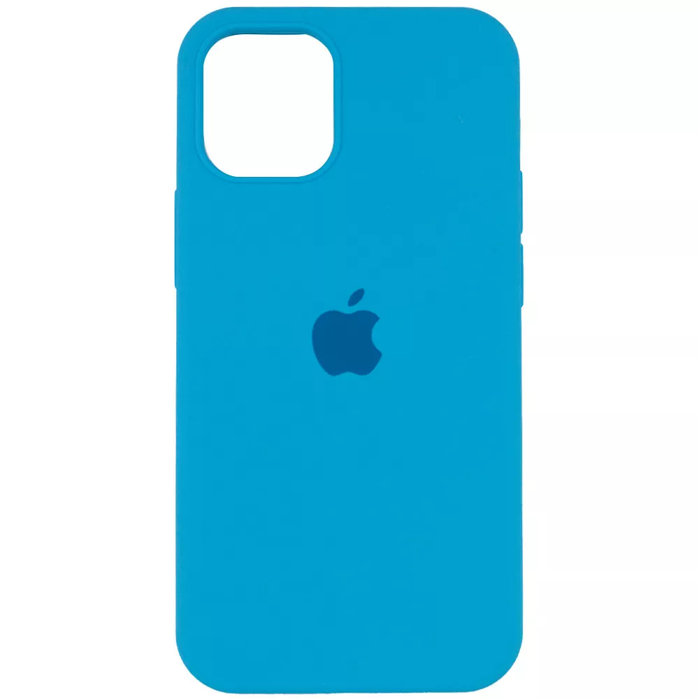Чехол Silicone Case Full для Apple iPhone 14 Pro Blue - фото 1