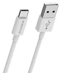 Кабель Borofone BX22 USB-A - Type-C 12w 2.4a 1м cable White - фото Кабель Borofone BX22 USB-A - Type-C 12w 2.4a 1м cable White